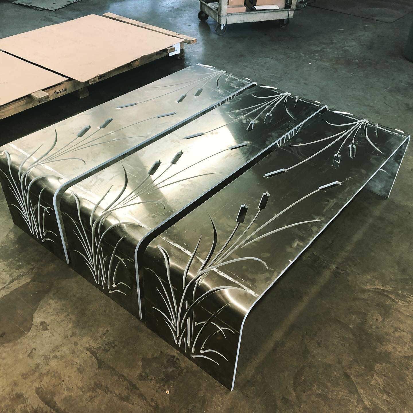 Just a couple Badass Benches.
1/2&rdquo; aluminum, waterjet cut and formed.
#custommade #benchesofinstagram #nature #landscaping