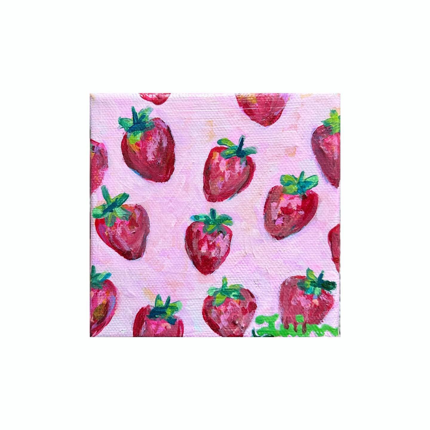 🍓 local, original art makes a wonderful Mother&rsquo;s Day gift! Shop my pieces at @sardismarketplace