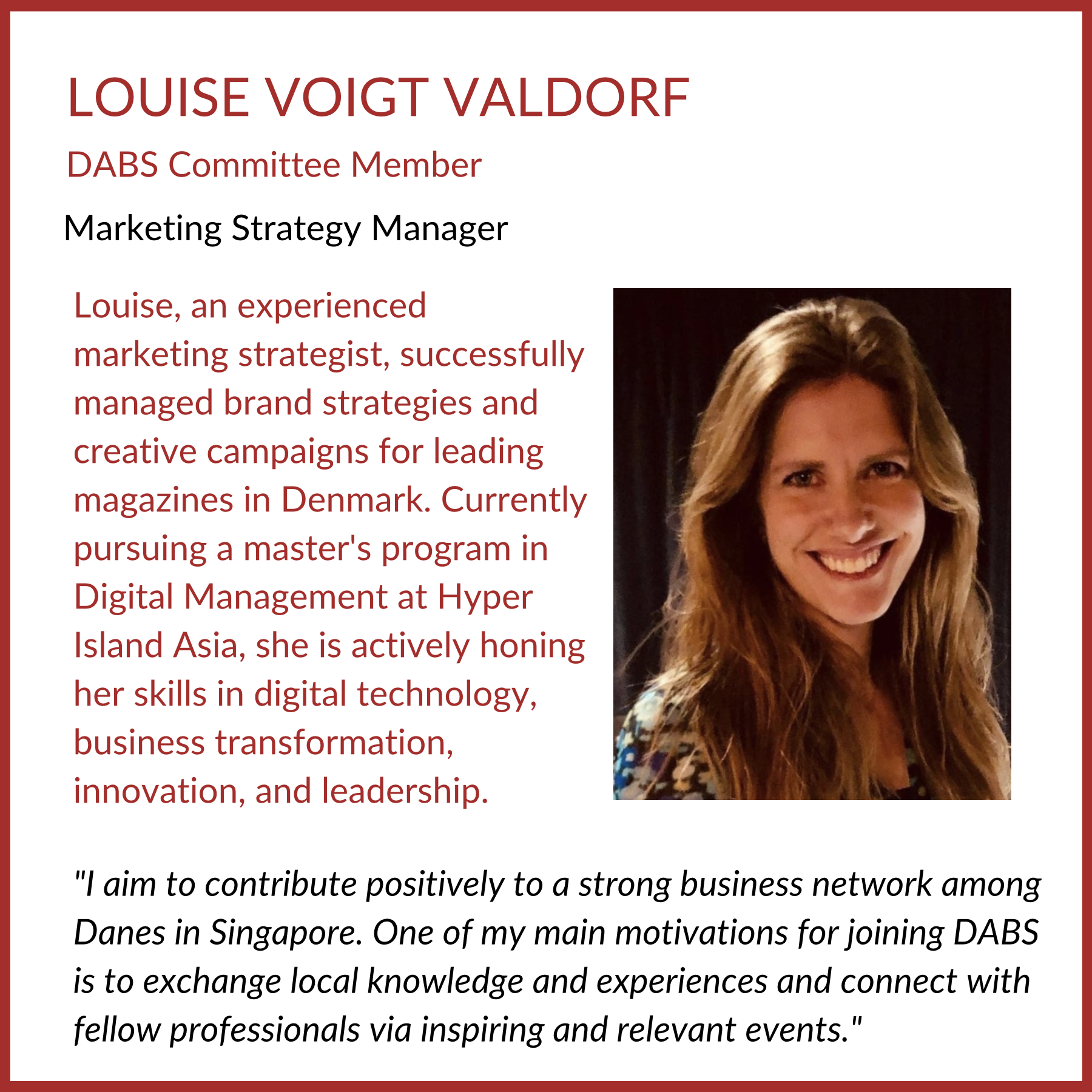 Louise Voigt Valdorf DABS Committee Member.png