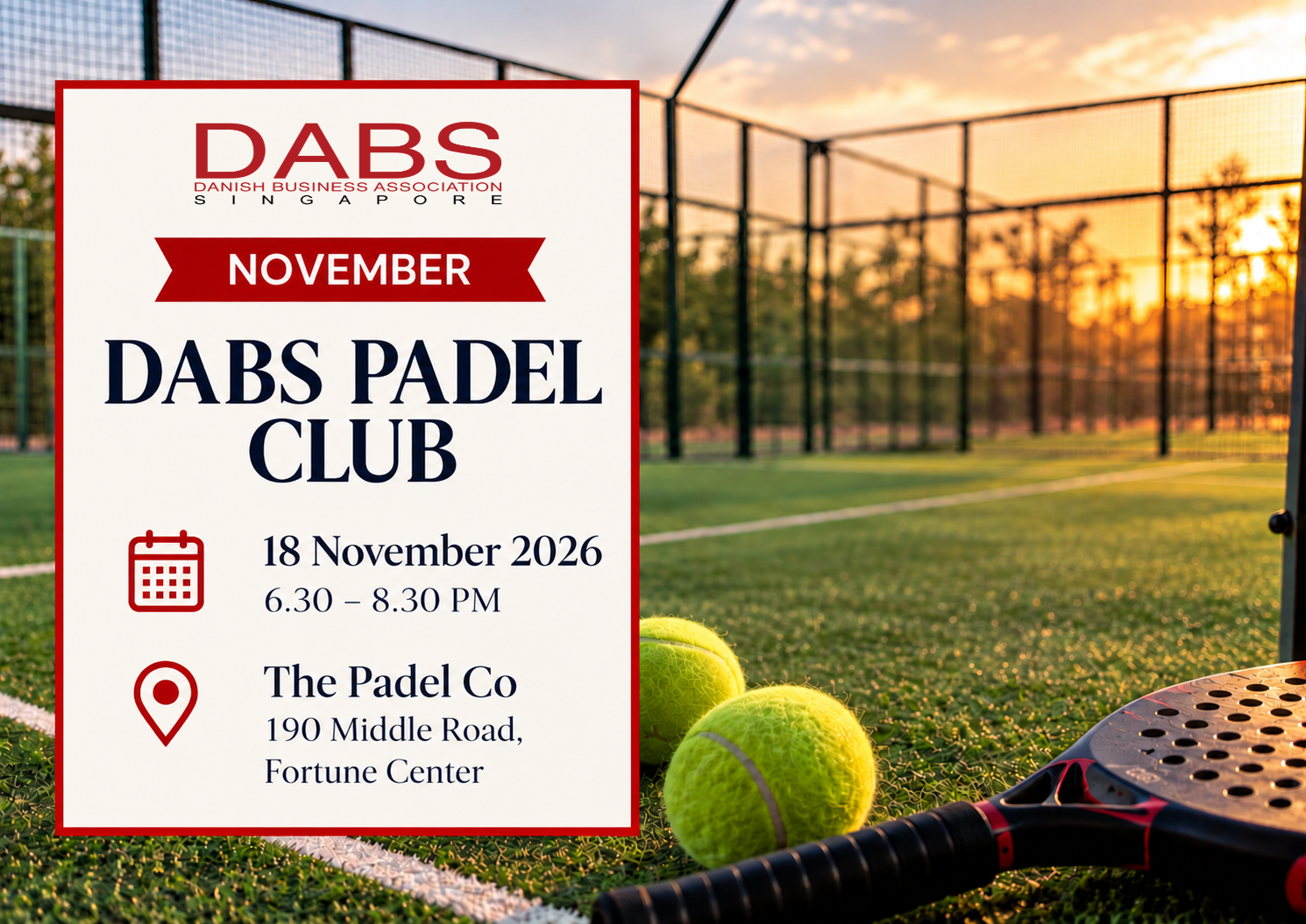 DABS PADEL CLUB, Autumn Sessions | November