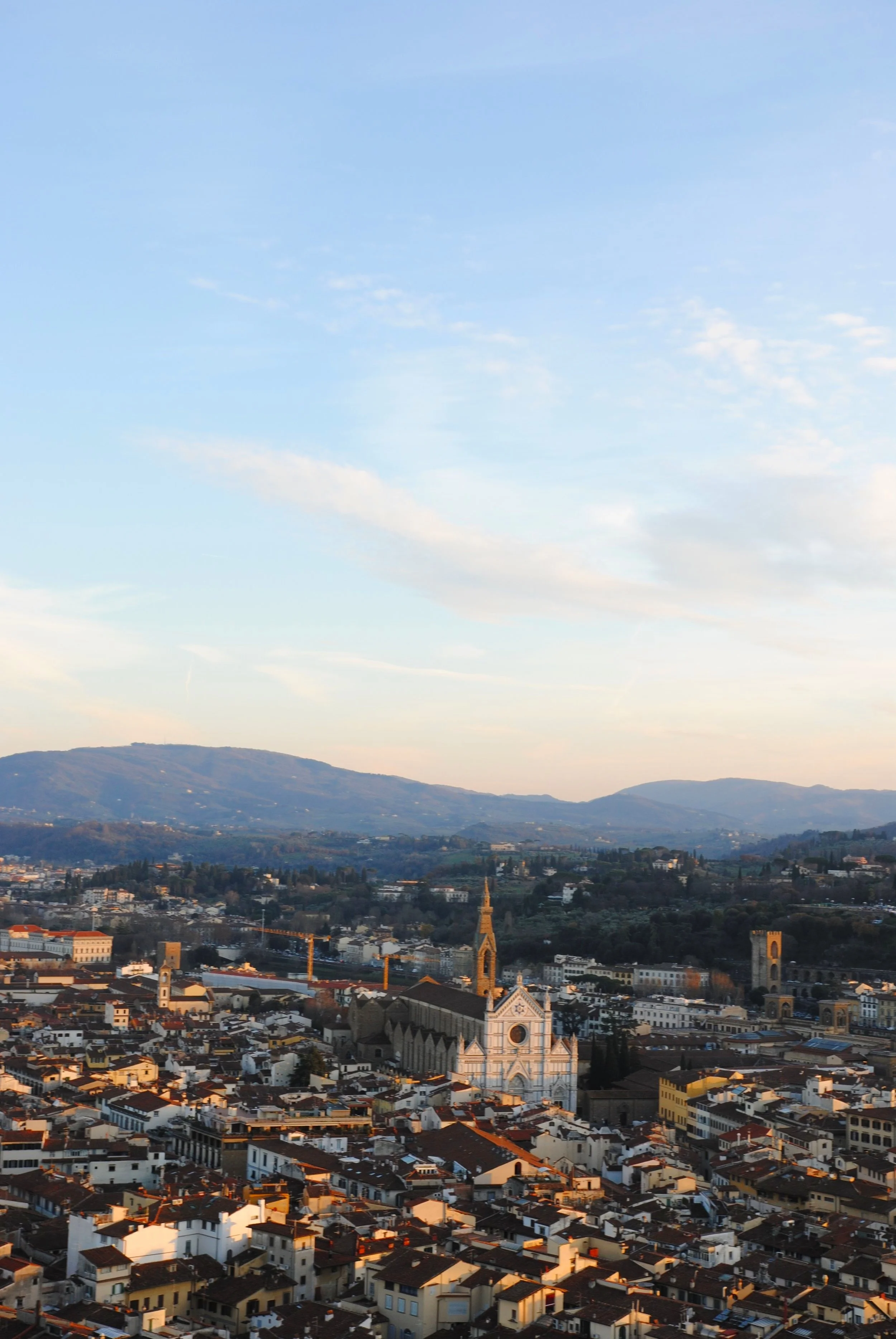 Rewarding view of the Church of Saint Croce, from the top of Duomo
