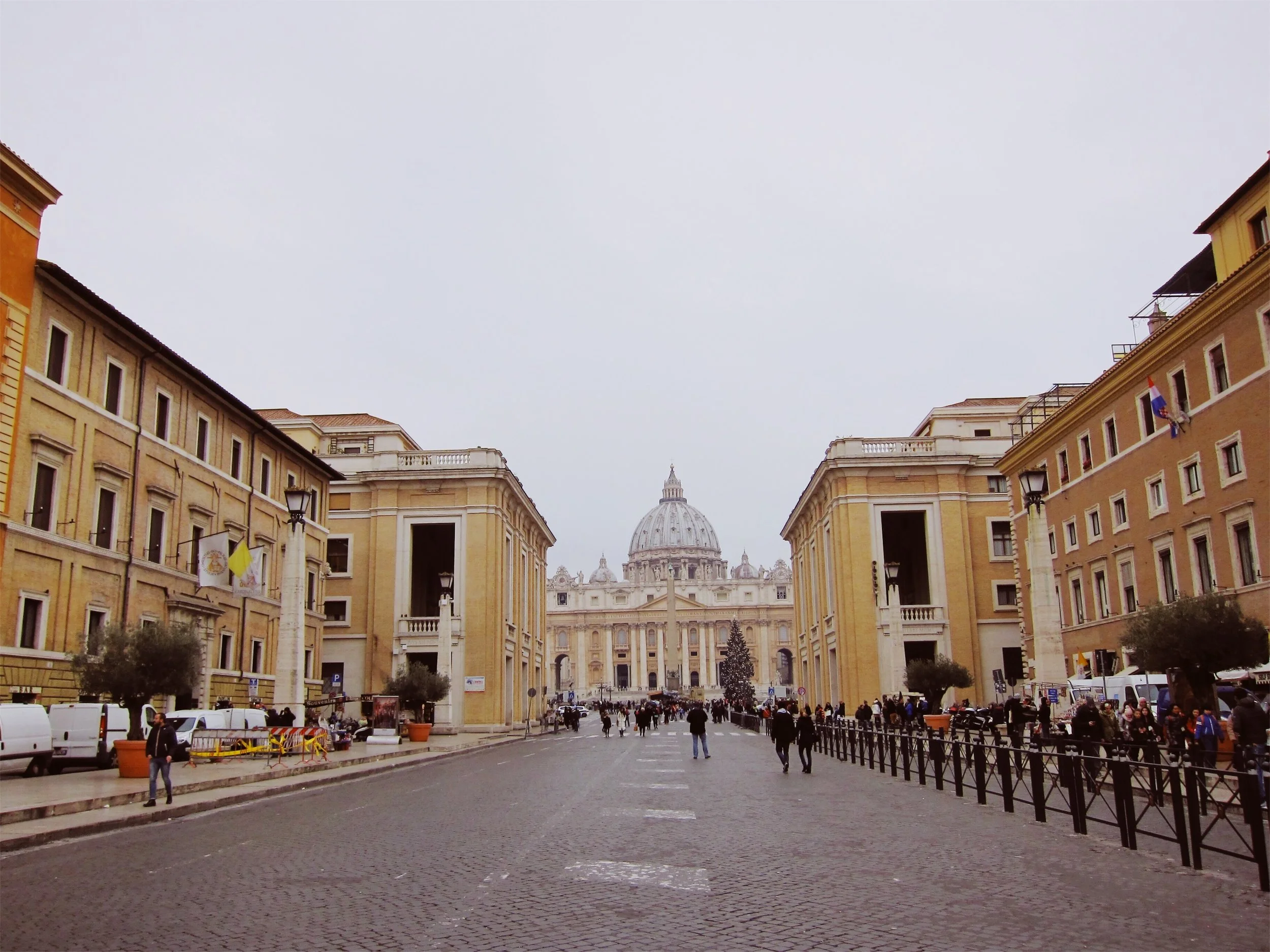 View of the Vatican from the ground