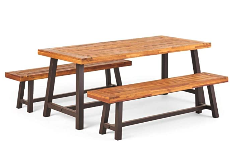 In 2016, I moved into a new San Francisco apartment with a deck. I wanted something like a picnic table that would let me host friends for food, do work outdoors, or have a surface I could use for messy outdoor projects like painting or sanding. I f
