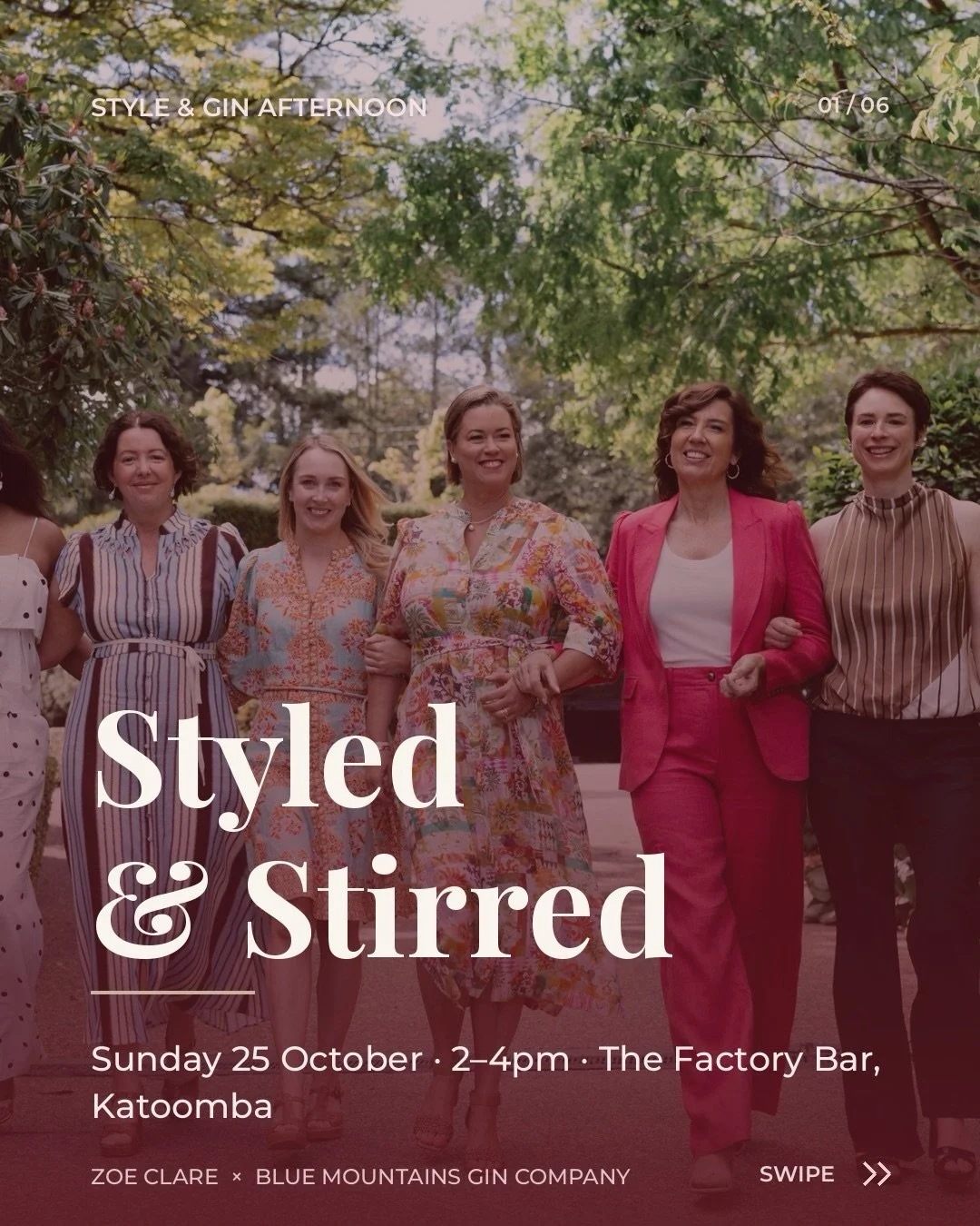 Two small businesses, one very big afternoon 🍸✨

Here&rsquo;s the honest bit: behind STYLED &amp; STIRRED are two local women and a lot of late nights &mdash; the gin, the glassware, the racks, the run sheet, the prizes. It&rsquo;s $35, which just c