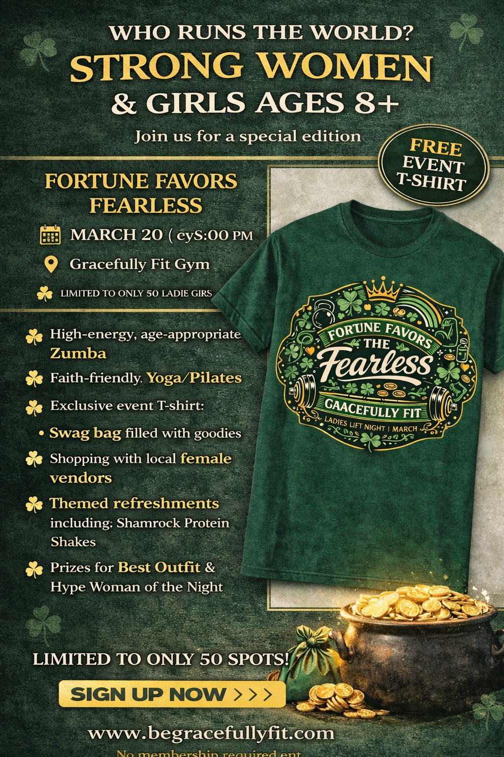 Ladies Lift Night - Fortune Favors the Fearless