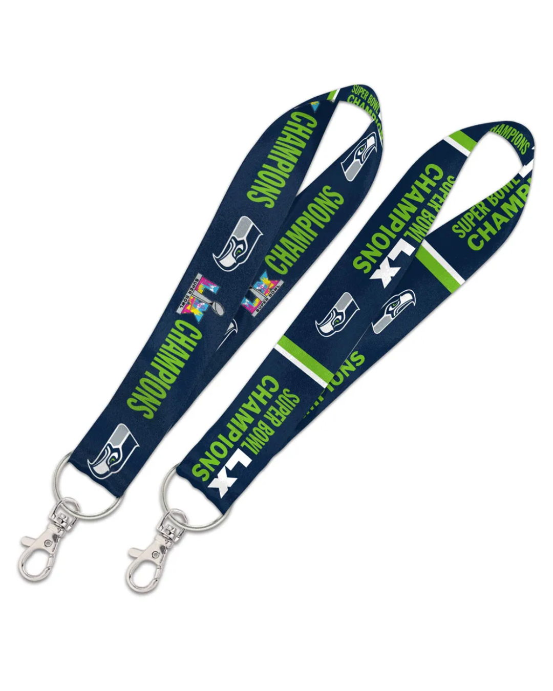 Super Bowl Champions Seattle Seahawks Lanyard Key Strap 1" 20587426