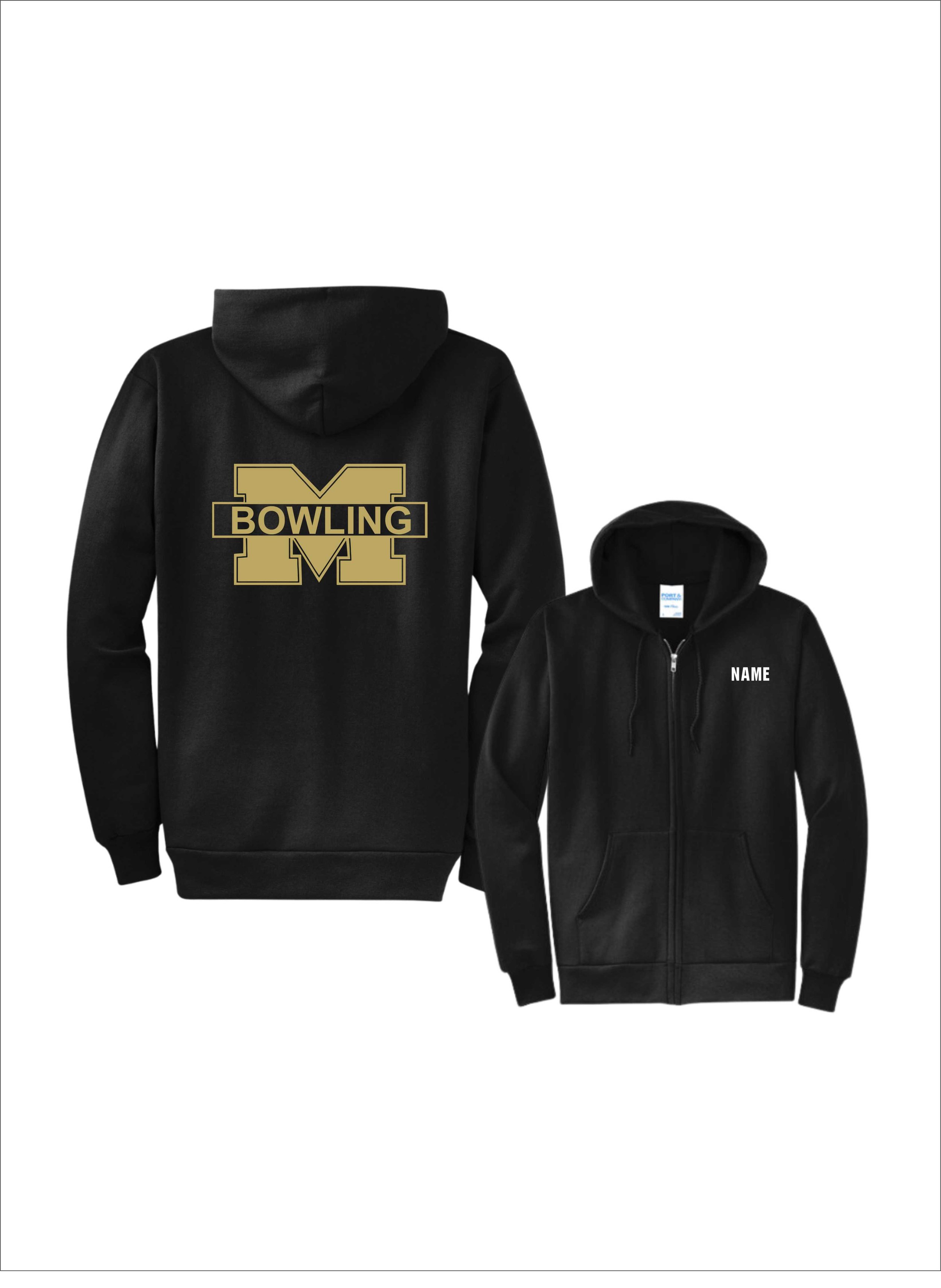 New Full Zip Hoodie 1 Meridian Bowling PC78ZH
