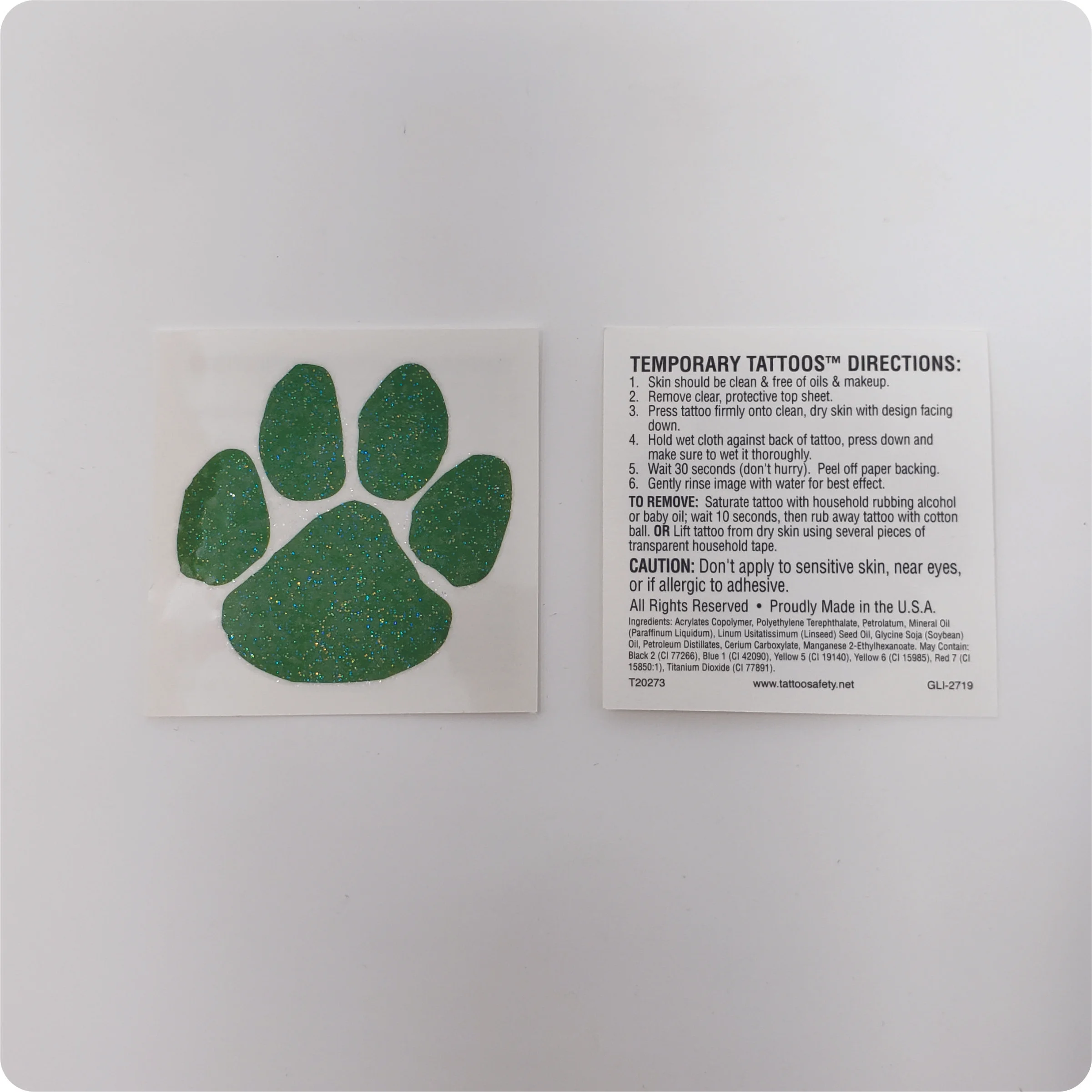 Temporary Tattoos Green Paw.jpg