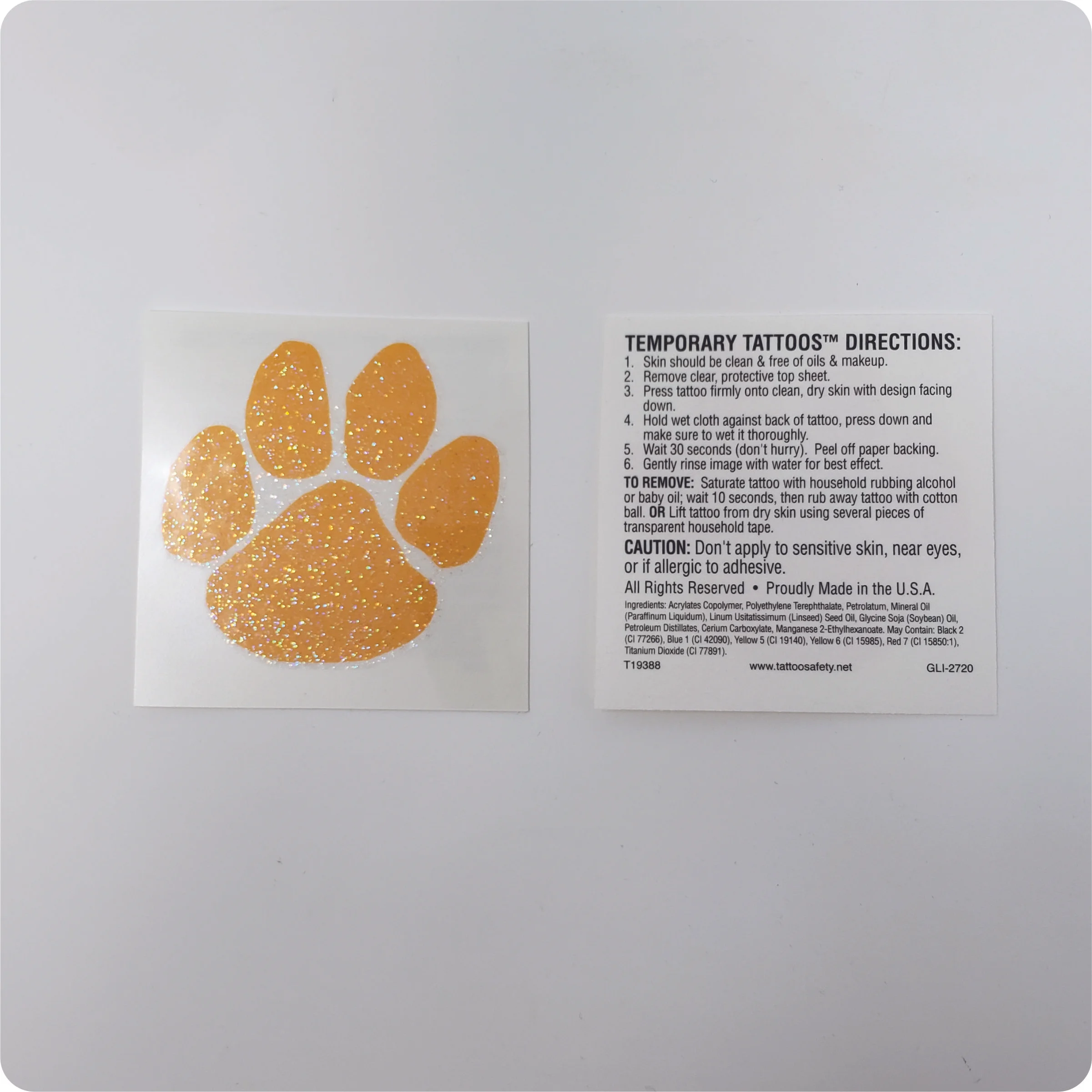Temporary Tattoos Gold Paw.jpg
