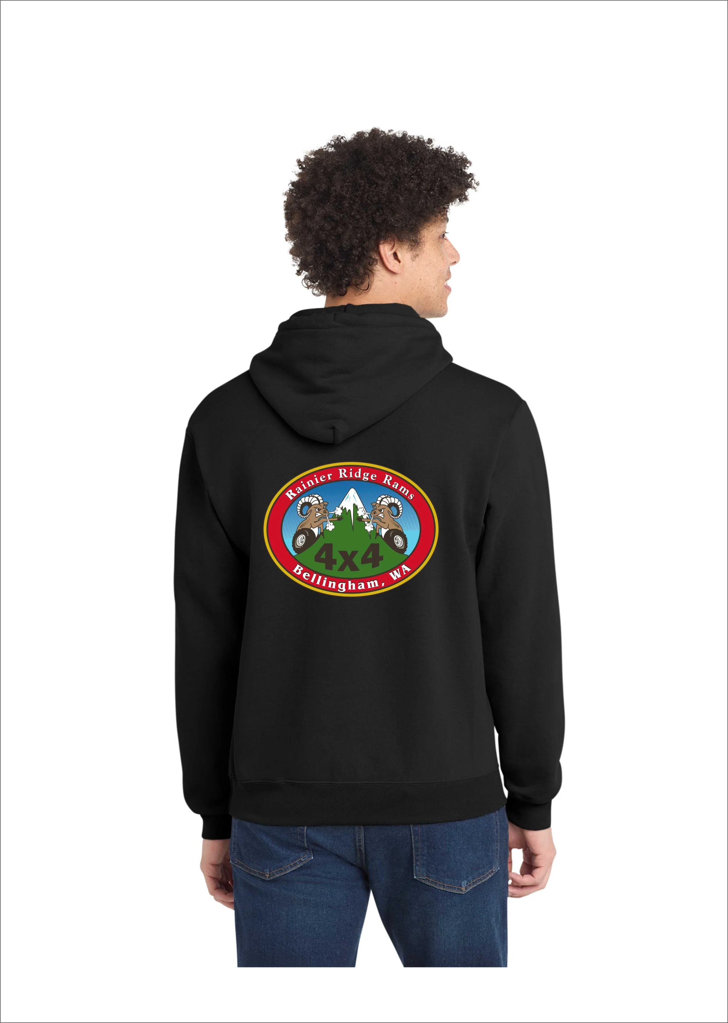 Rainier Ridge Rams Port & Co. Hoodie PC78H Printed