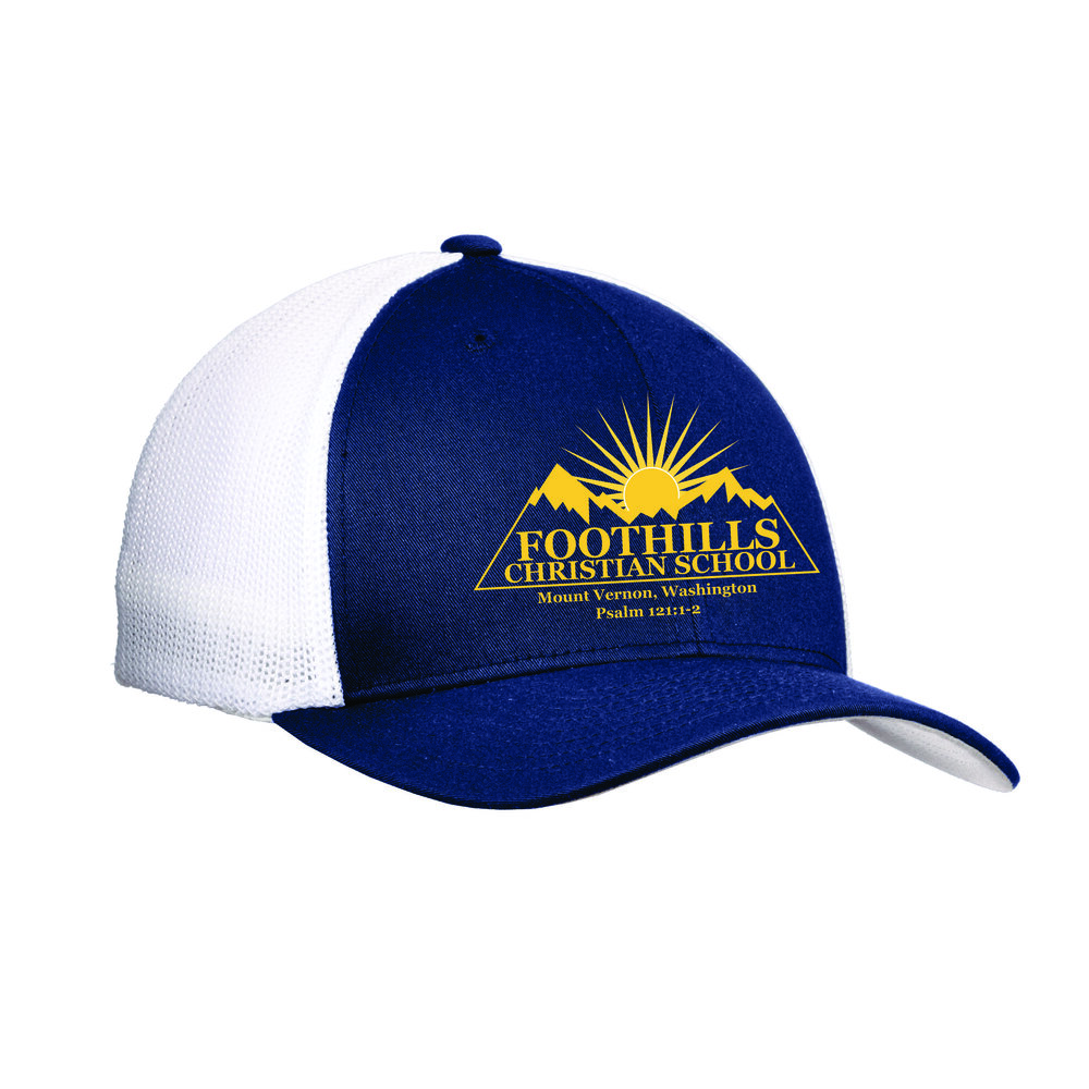 Foothills Christian Adult Mesh Hat — Hats Off Flexfit