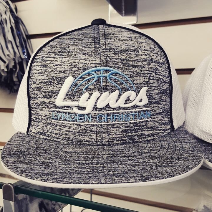 Lynden Christian Lyncs Basketball Puff Embroidered Hat.jpg