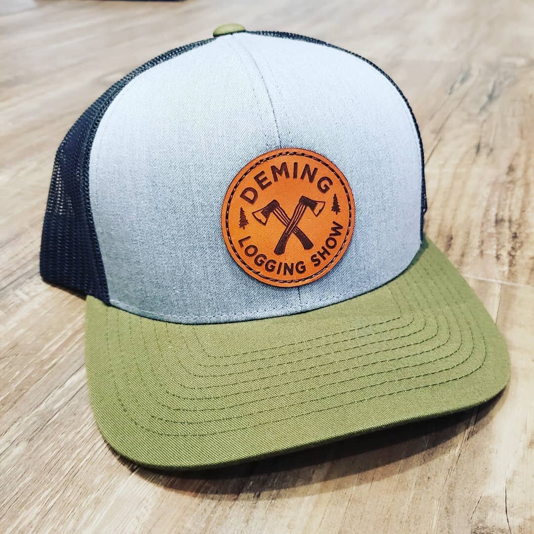 Deming Logging Show Leather Patch Hat.jpg