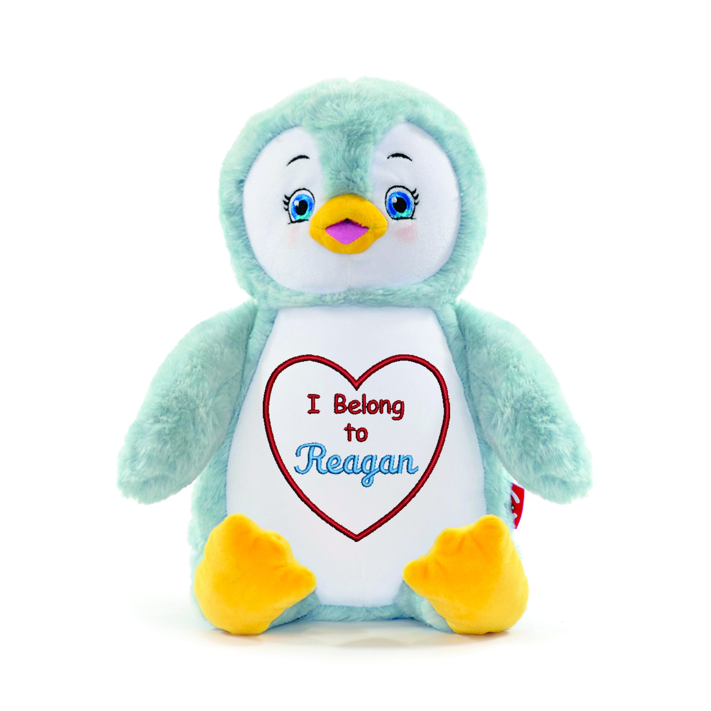 PENGUIN PERSONALISED SOFT TOY YOUR OWN PHOTO /ANY MESSAGE/NAME CHRISTMAS  GIFT 