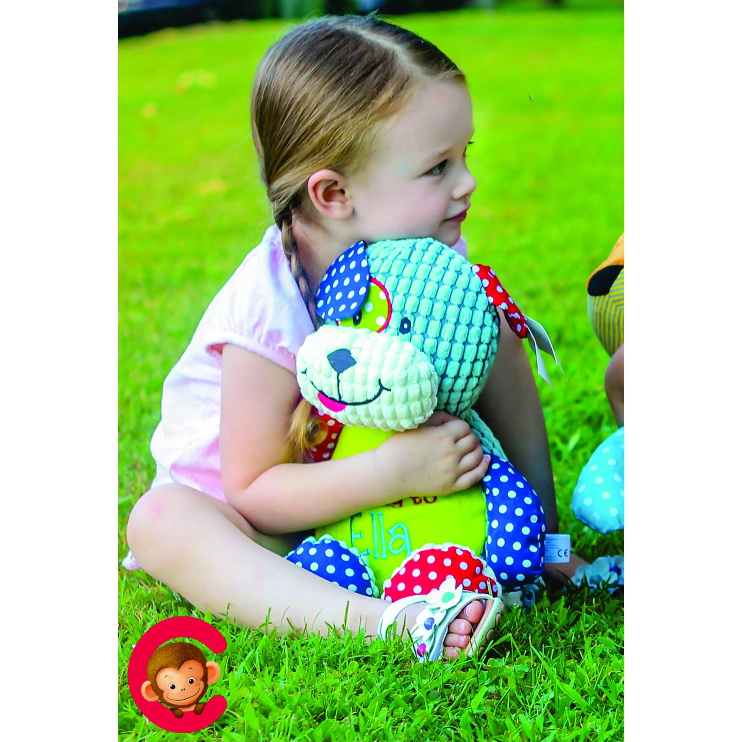 Girl and Harlequin Dog.jpg