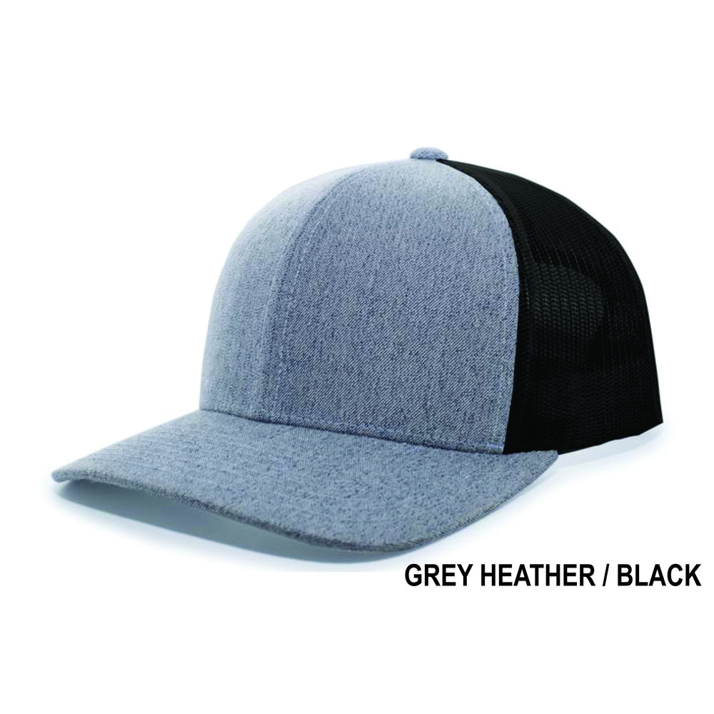 The Glow offwhite//heather grey - High Fitted Trucker Cap COASTAL