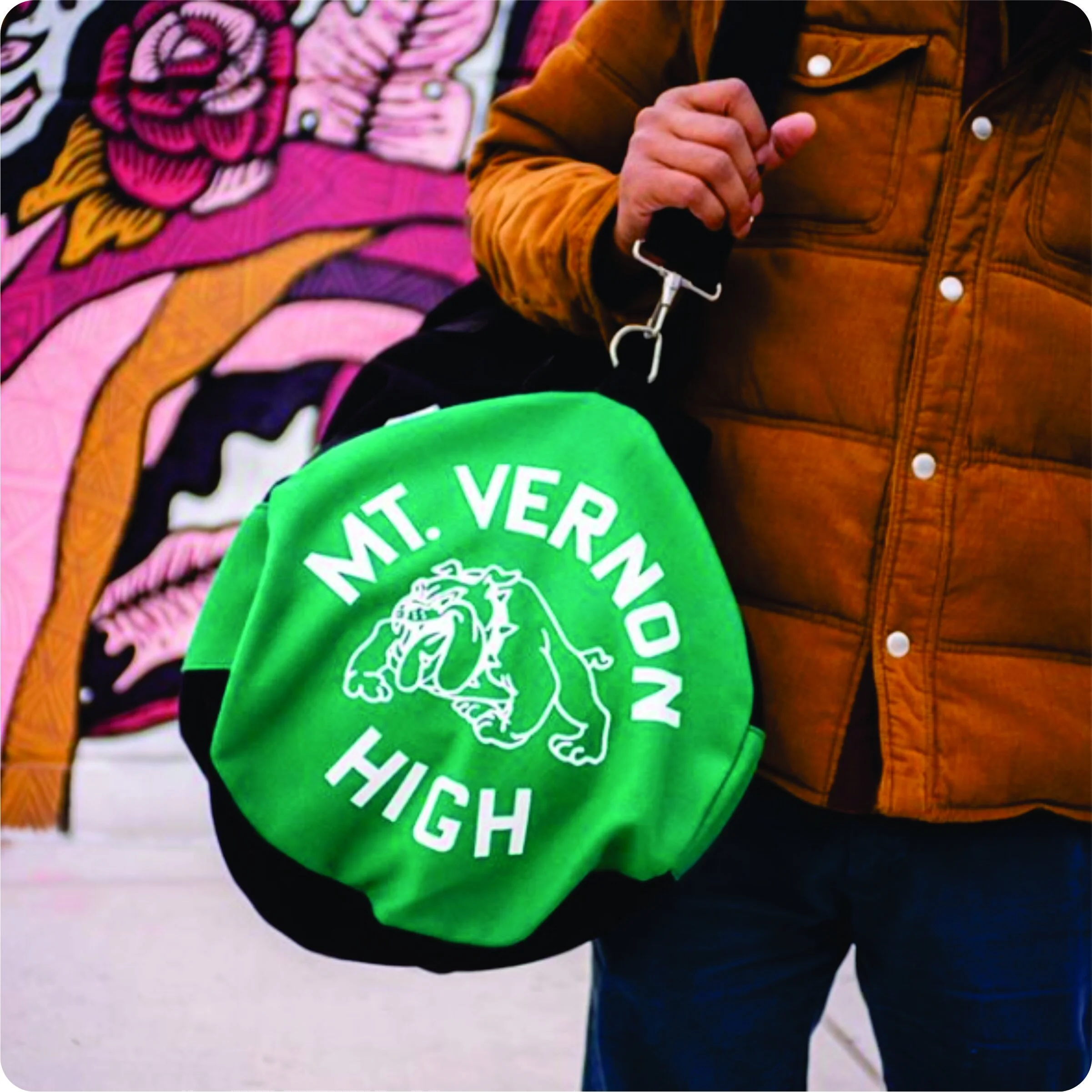 Jensen Lee School Bag Mount Vernon Bulldogs Hats Off Jensen Lee School Bag Mount Vernon Bulldogs Hats Off