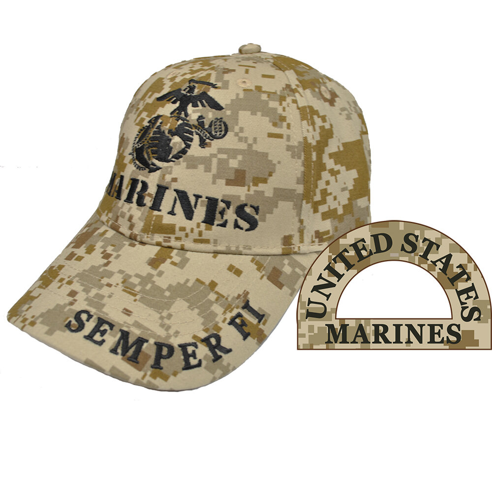 US Marine Corps EGA Camo Hat, #CP00326 — Hats Off