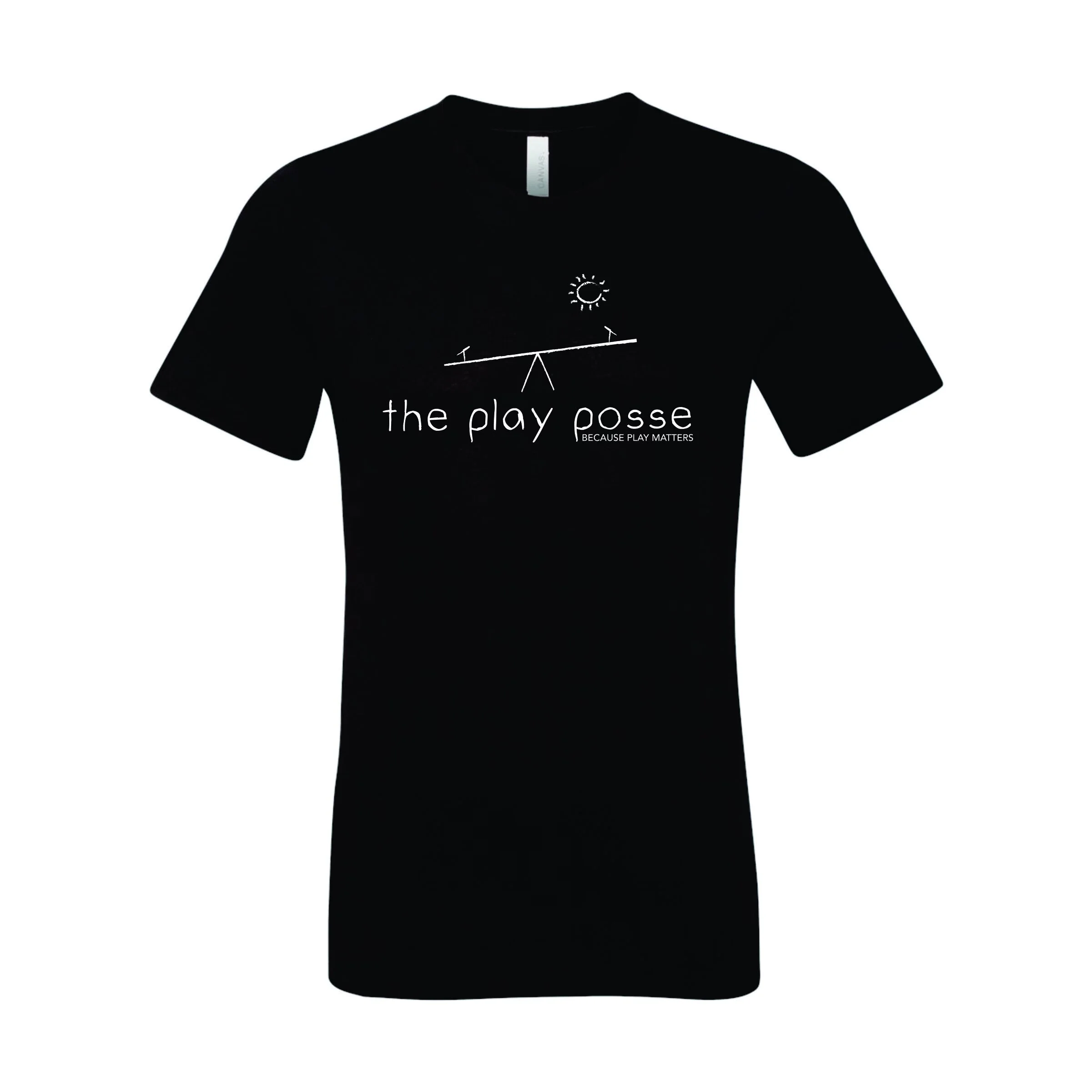 BC3001CVC Black, The Play Posse, Front.jpg