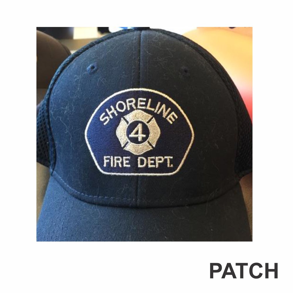 Fire 2 Line Custom Hat - New Era Stretch S/M / 1020 / Black