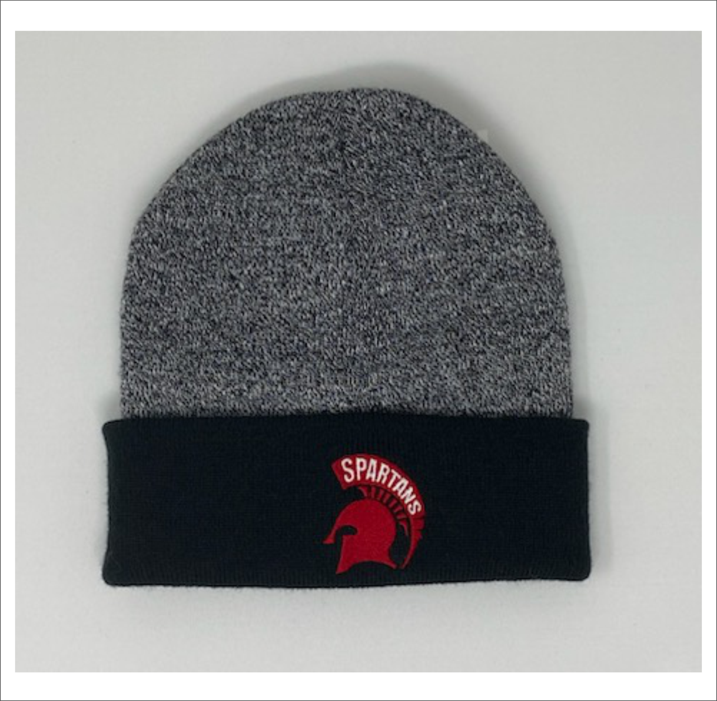 Black-Grey Spartan Head Beanie.png