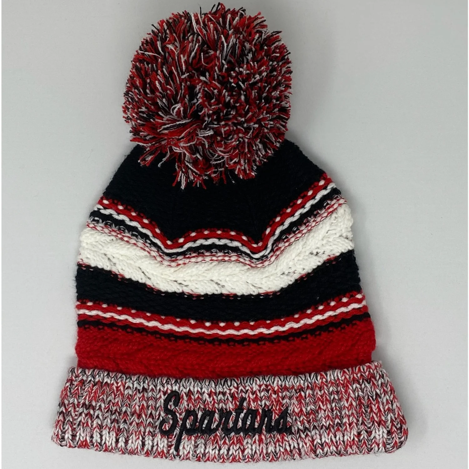 Thick Knitted winter hat, very warm, Embroidered Embroidered Knit Hat - Etsy main image 3