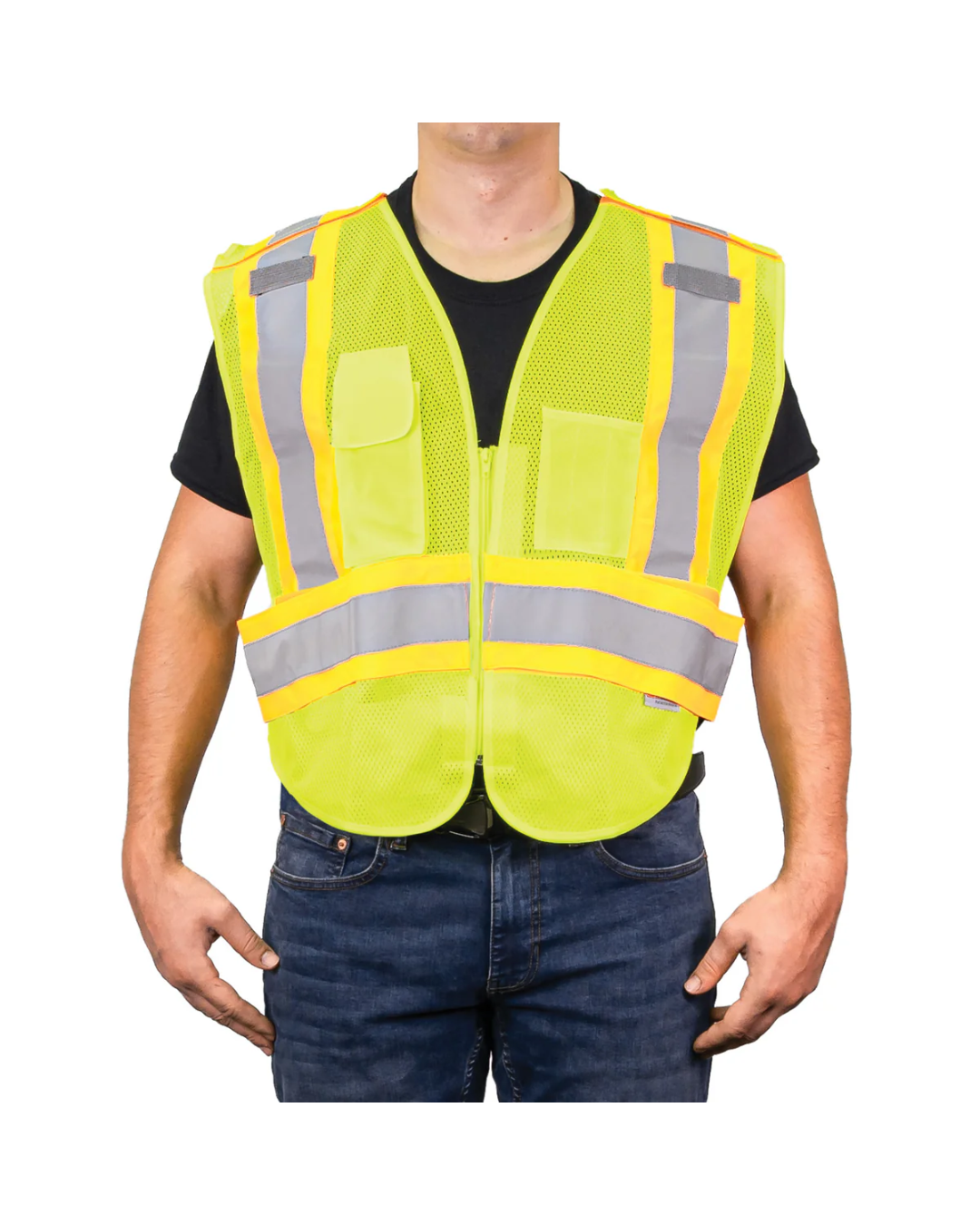 THE 5 POINT BREAKAWAY HI-VIS MESH VEST I-684