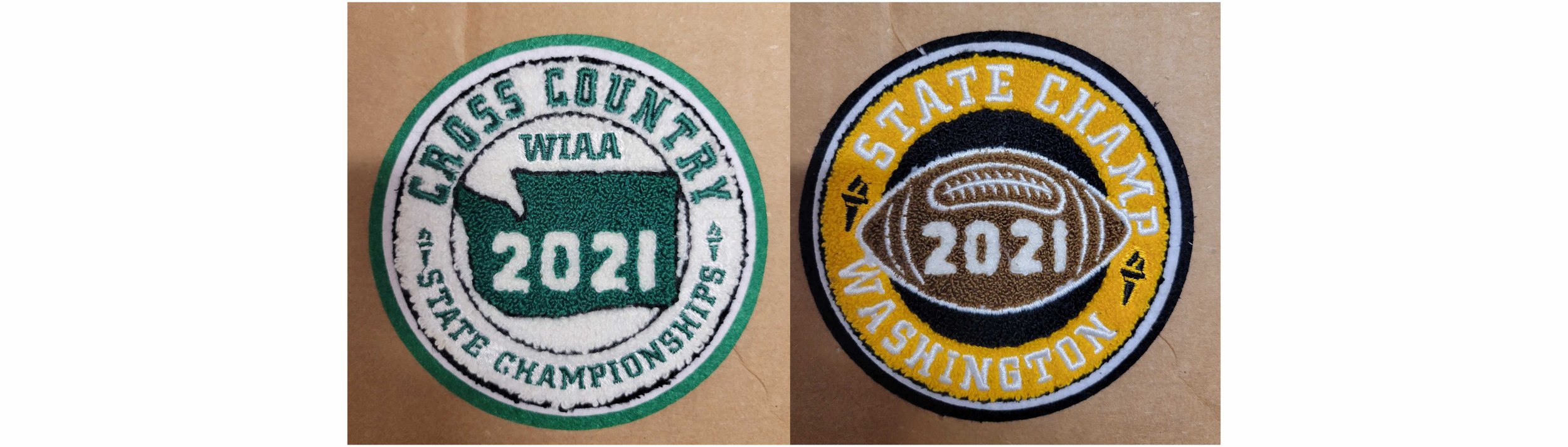 Football Sports Patch for Varsity Letterman Jacket