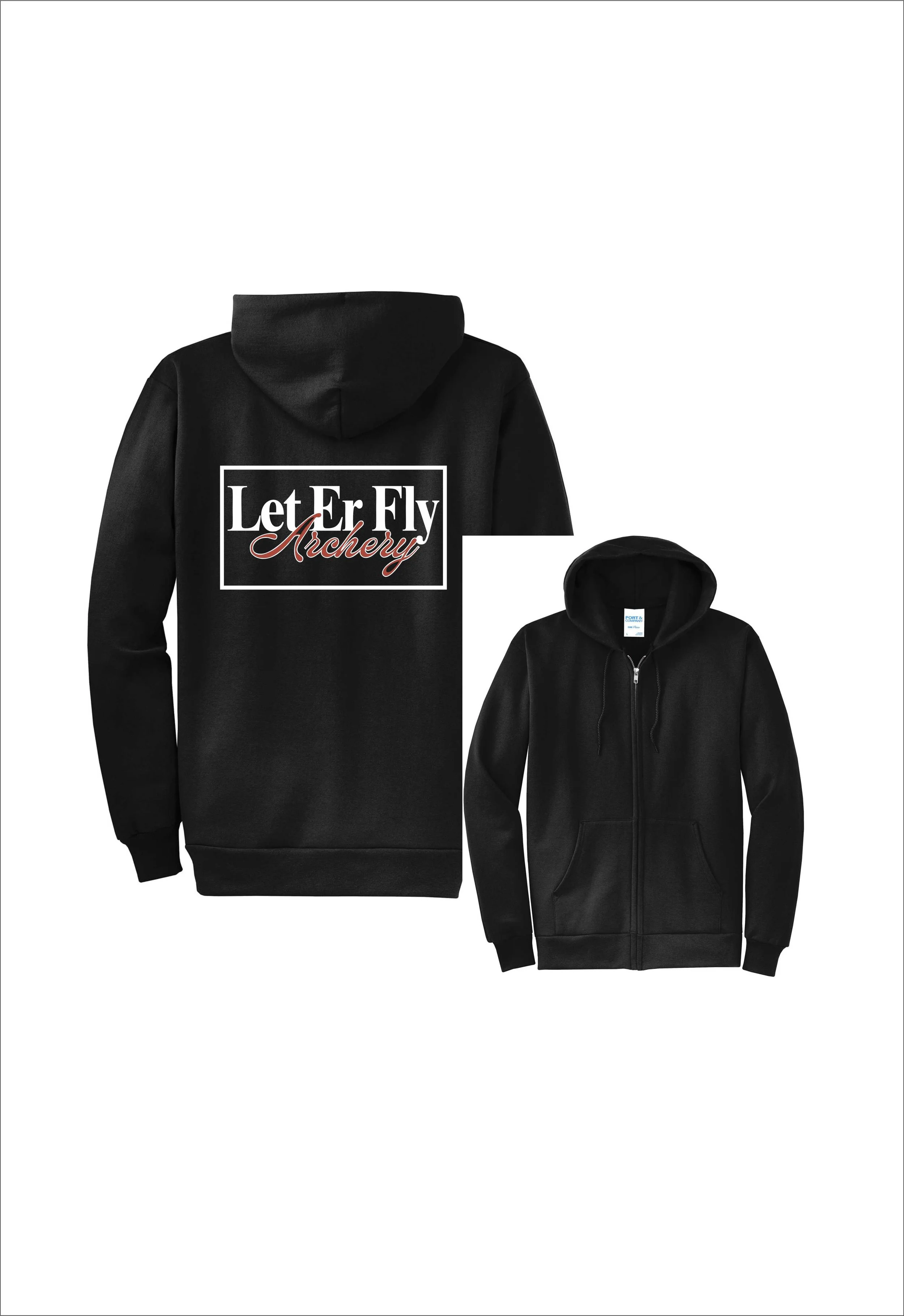Let Er Fly Archery Full Zip Hoodie PC78ZH / PC90YZH