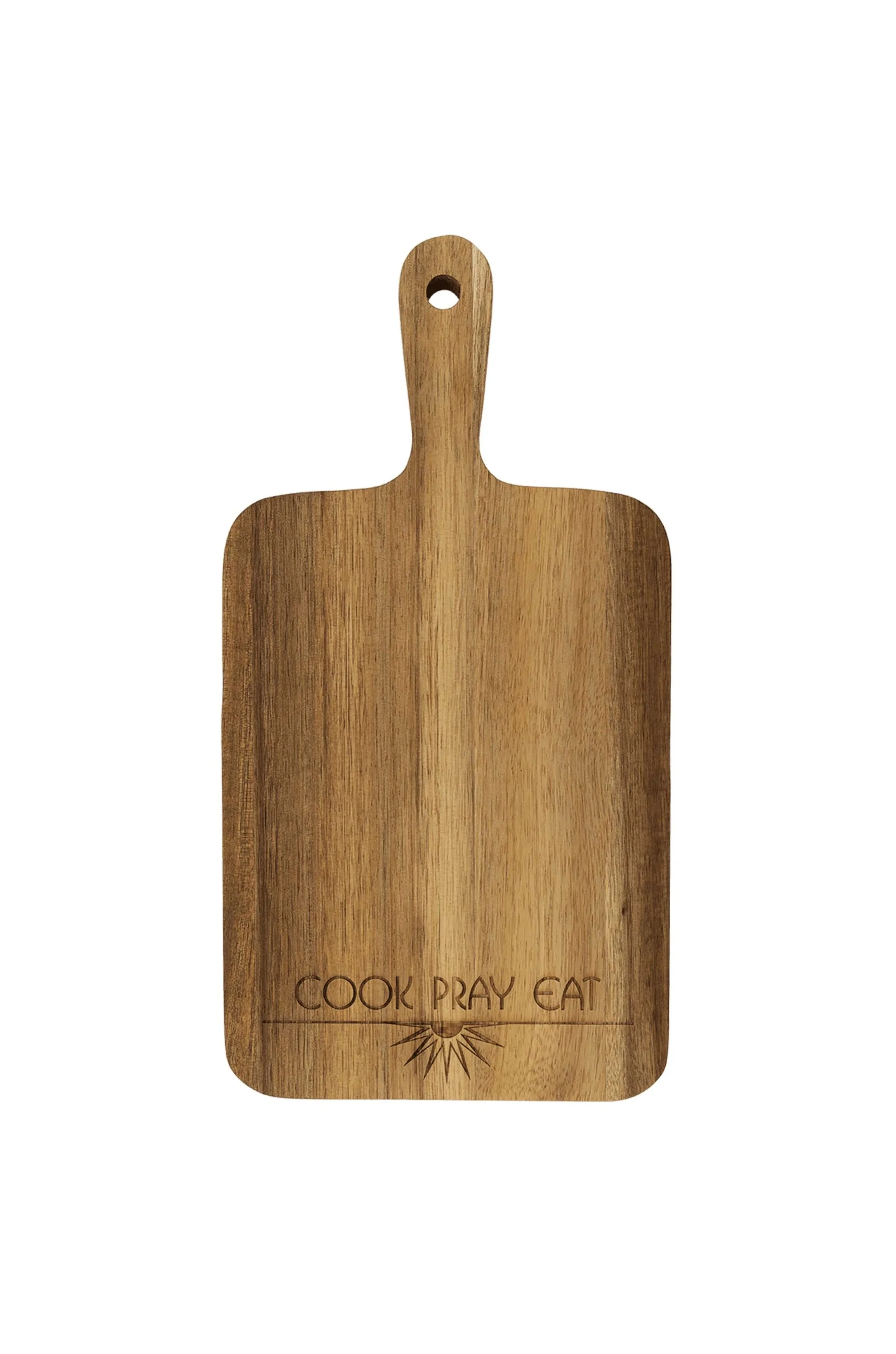 13 1/2" x 7" Acacia Paddle Shaped Cutting Board GFT2323