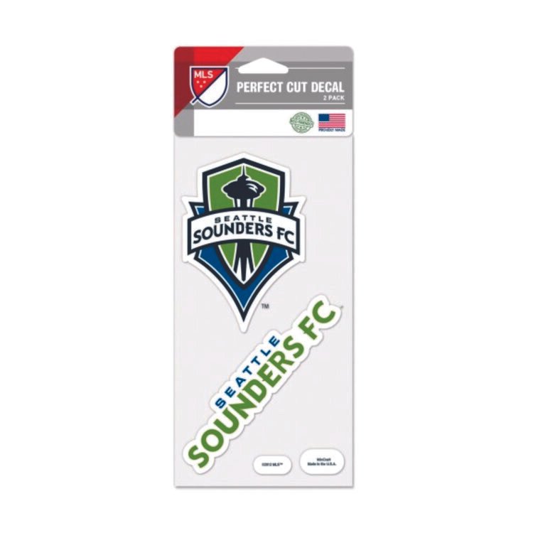 Seattle Sounders Perfect Cut Decal, Set of 2, 4x4in