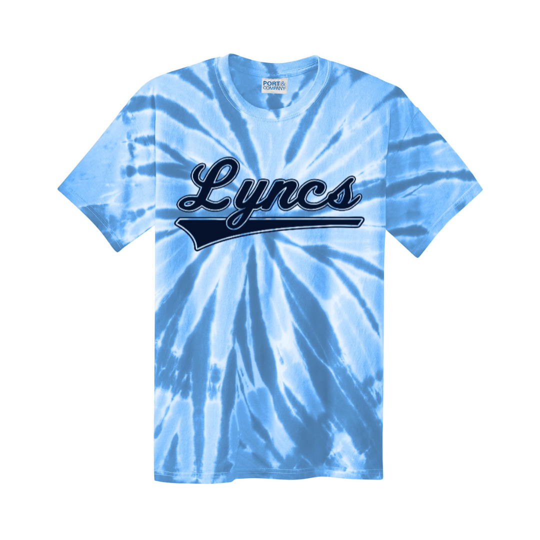 NEW Lynden Christian Lyncs Tie-Dye Short Sleeve T-Shirt