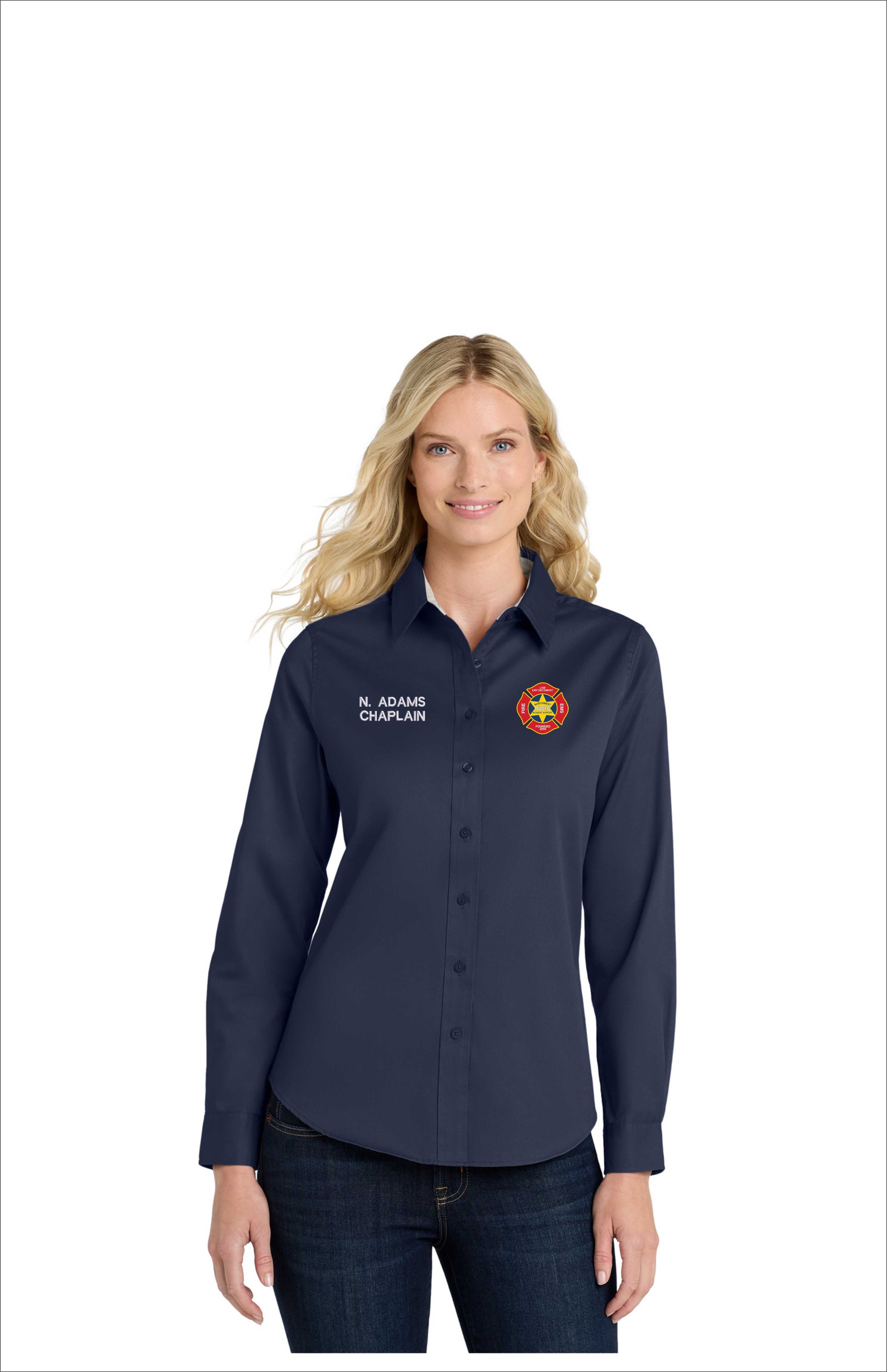 NWIS Port Authority Women's Long Sleeve Easy Care Shirt L608