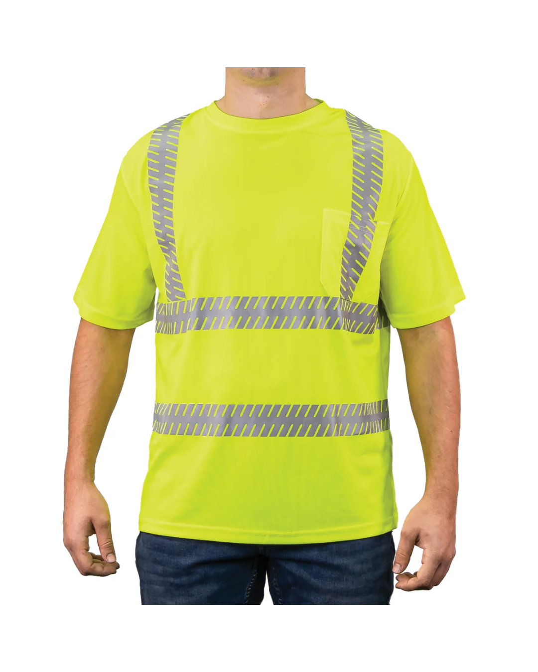 The Ventilated Deluxe Hi-Vis Tee With Segmented Reflective Tape 235R