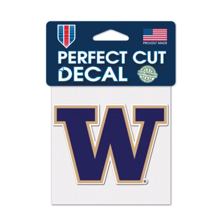 UW Perfect Cut Decal, Color, 4" x 4"