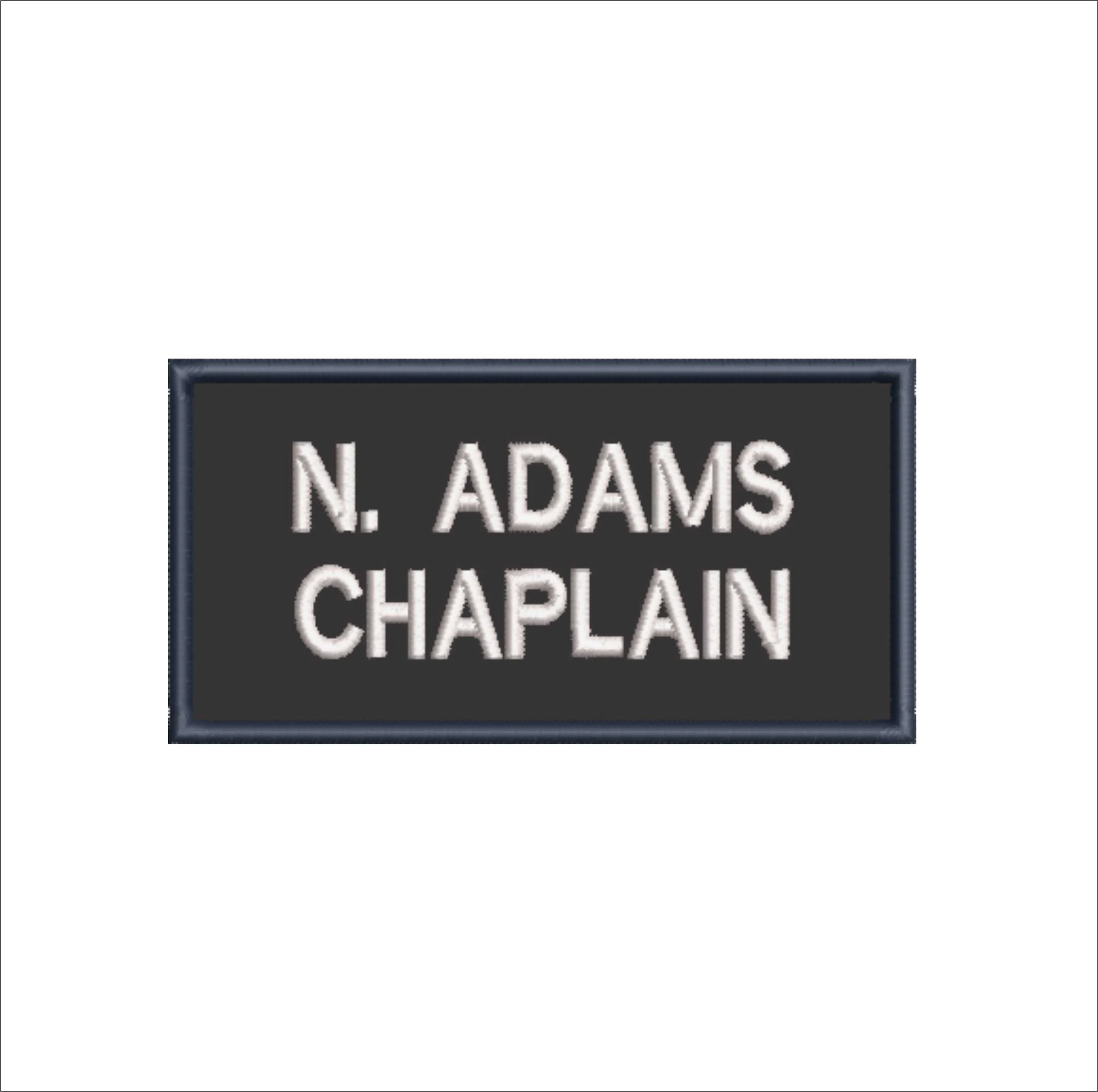 NWIS Embroidered Name Patches