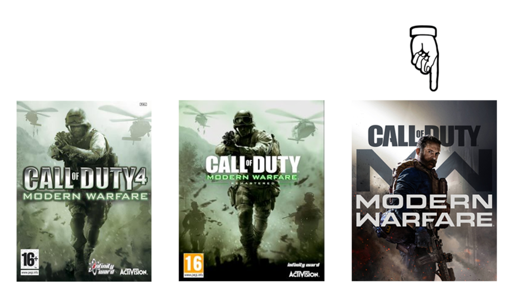 *This*  Call of Duty: Modern Warfare  to be specific, since thereÃƒÆ’Ã‚Â¢ÃƒÂ¢Ã¢â‚¬Å¡Ã‚Â¬ÃƒÂ¢Ã¢â‚¬Å¾Ã‚Â¢s apparently three games that have this approximate title now.