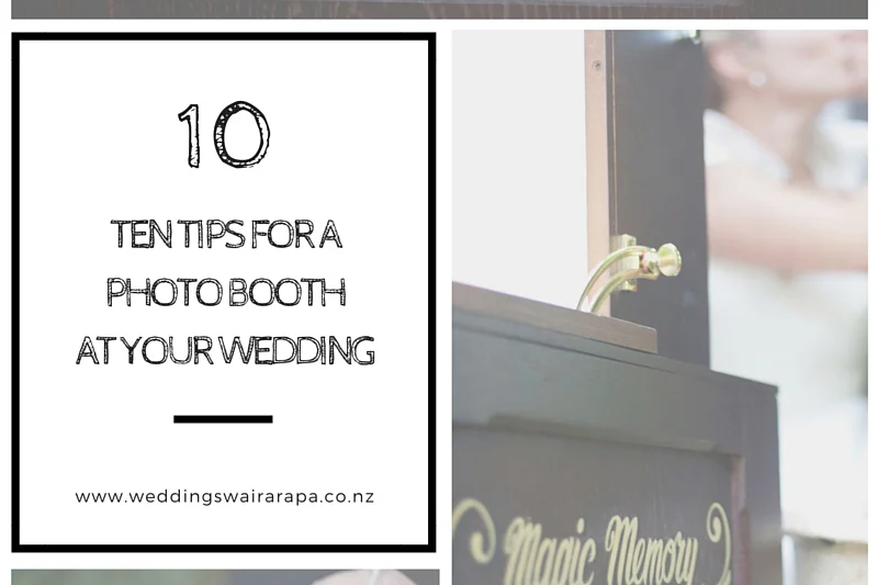Info-Graphic - 10 Tips for a photo booth at your wedding.