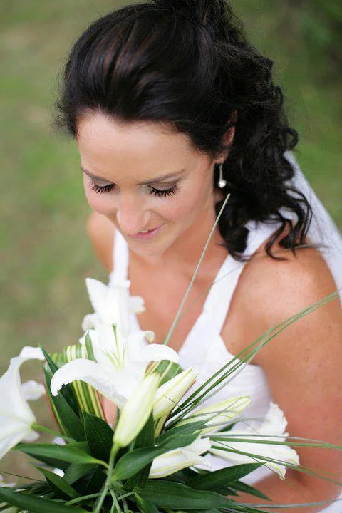 Bride with flowers