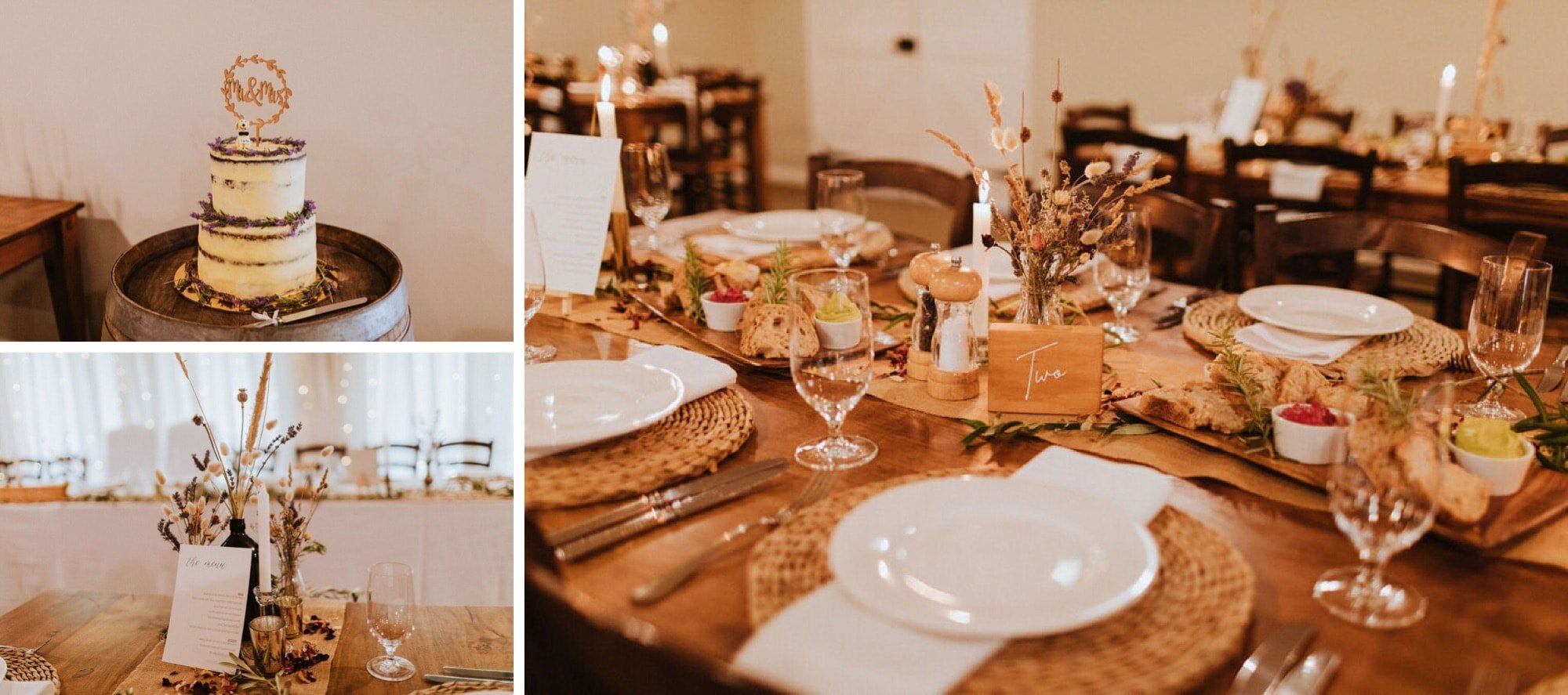  Gemma did all her own styling and decor items. She has since opened her own wedding hire business - Chapter Two Events.  