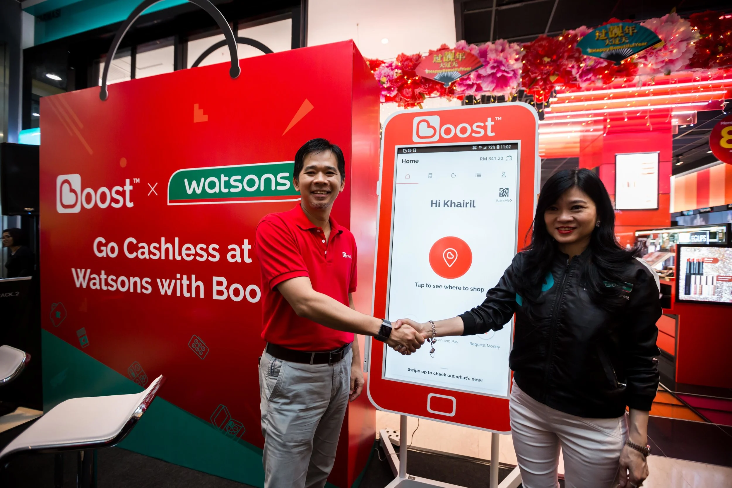 Boost makes shopping at Watsons stores more rewarding