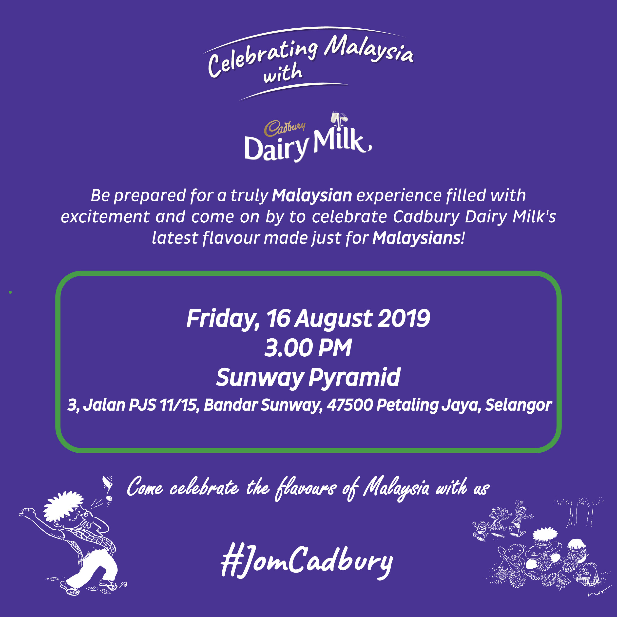The Official Launch of Cadbury Dairy Milk’s latest Malaysian flavour at Sunway Pyramid