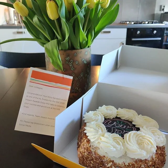 Celebrating🥳 because the @alicethesocialrobot project has entered the finals of the NSE 2020 Impact Awards!🦾🎉
.
.
.
#deloitteimpactfoundation #deloittedigital #socialrobotics #alicecares #vuamsterdam #futureofhealth