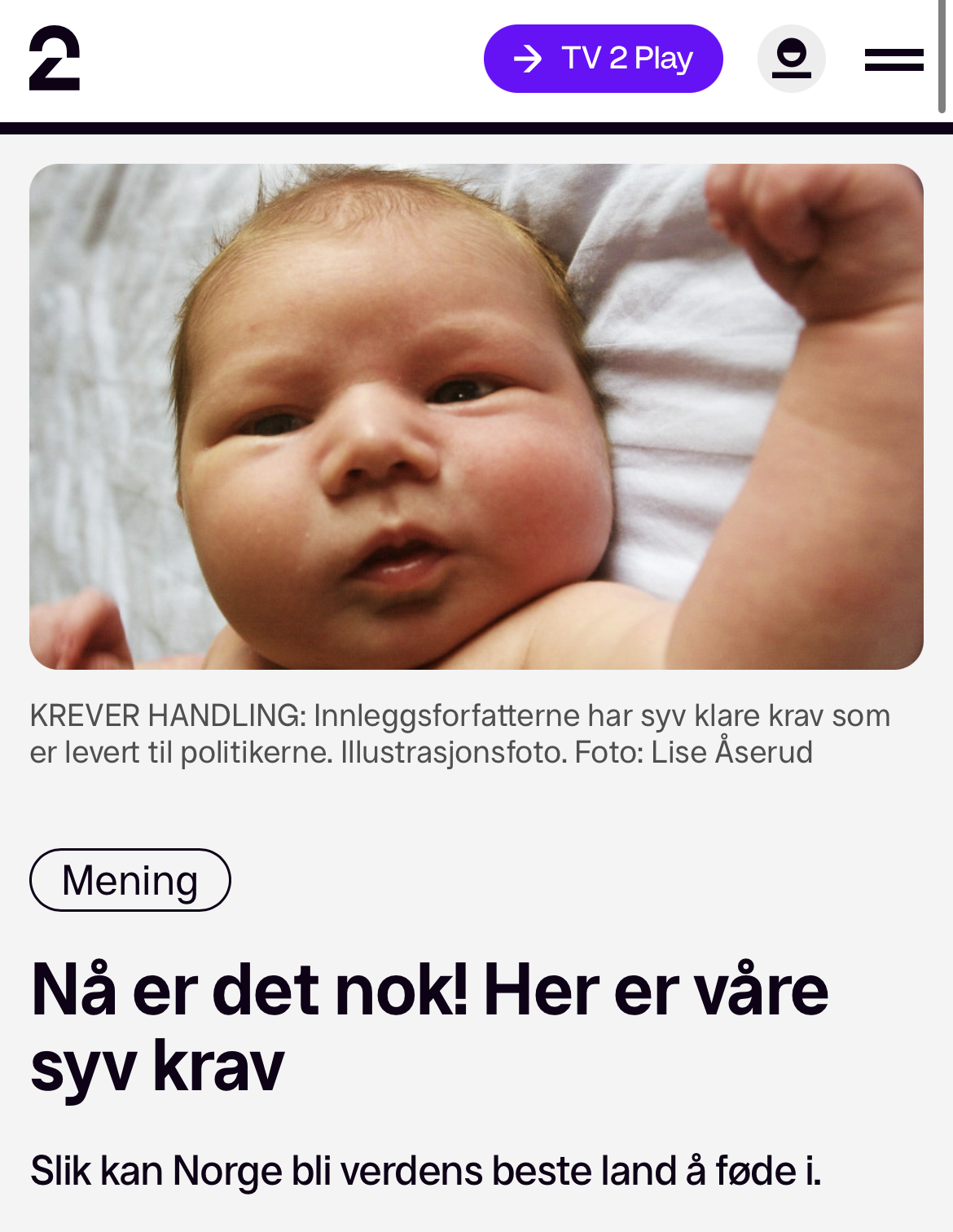 Nå er det nok! Her er våre syv krav