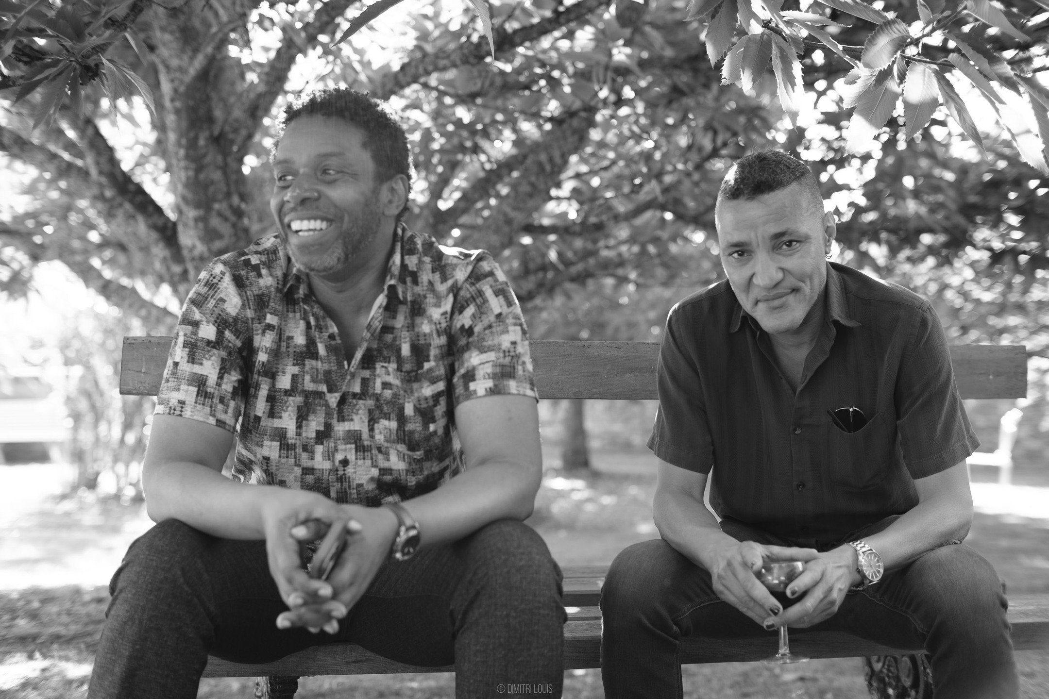 A quiet moment between two musicians &mdash; Rich Brown (left) and Sean Rickman (right). Music isn&rsquo;t just what they play, it&rsquo;s who they are.

#JazzPhotography #RichBrown #SeanRickman #Dimicology #JazzGroove 
#BlackAndWhitePortrait #JazzMu