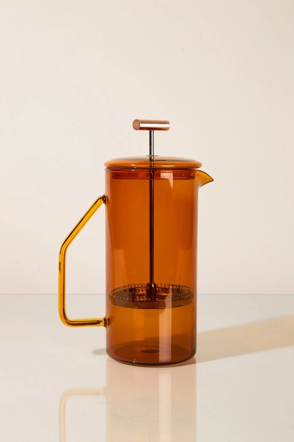 French press orange transparent