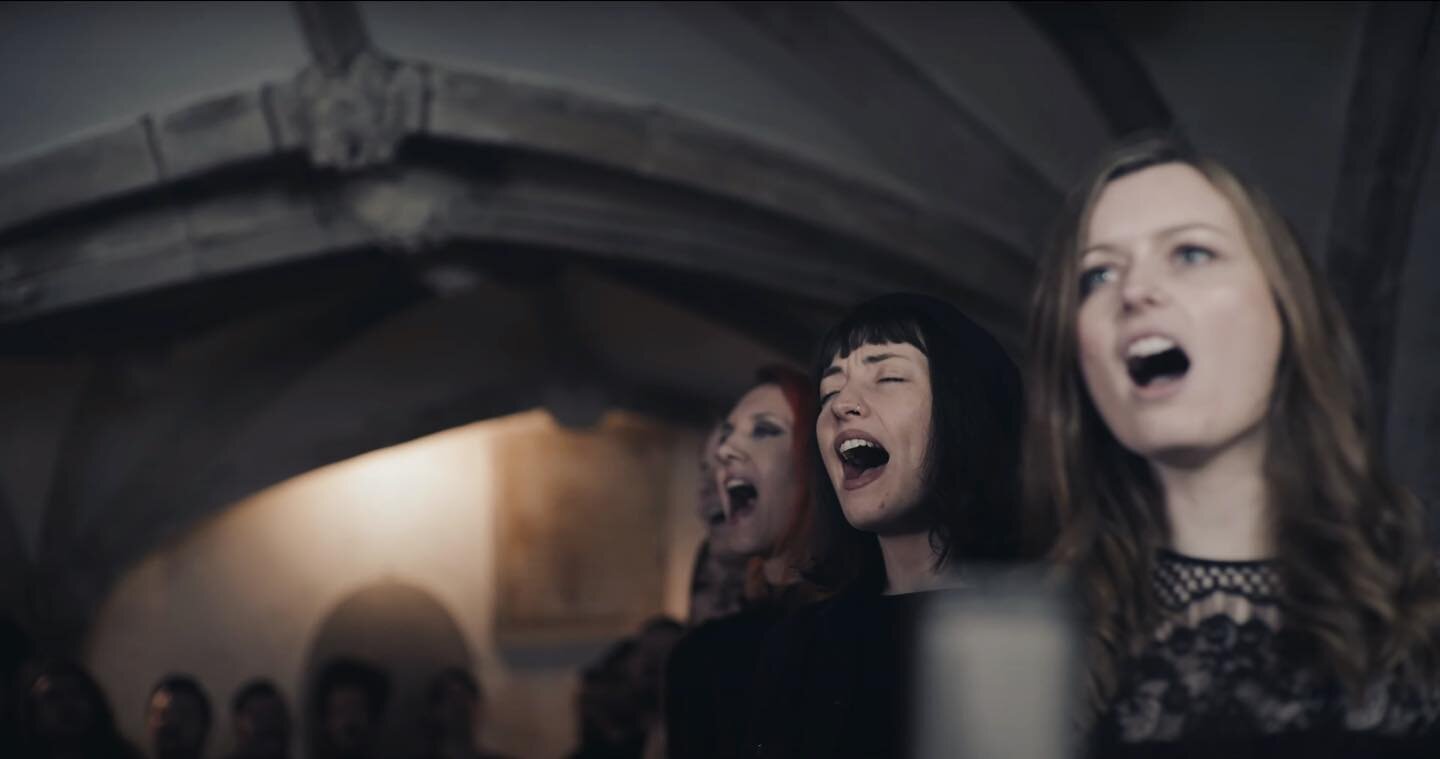 Some stills from the last time we were able to perform together as a full choir, during our Crypt session in December 2019 🤯 ⁣
⁣
We can&rsquo;t wait to sing together again and until that magical moment arrives we&rsquo;ll continue working remotely. 