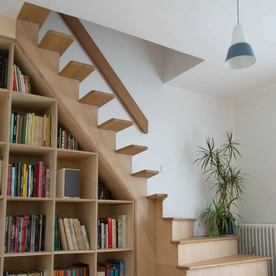 D&eacute;tails escalier balanc&eacute; sur mesure.

#escalier 
#stair 
#surmesure 
#grashopper3d 
#wood 
#agencement