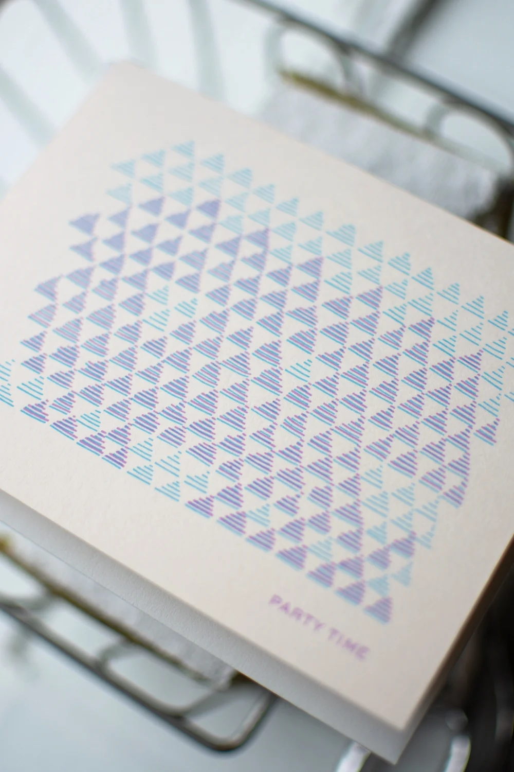 Party Time Letterpress Greeting Card