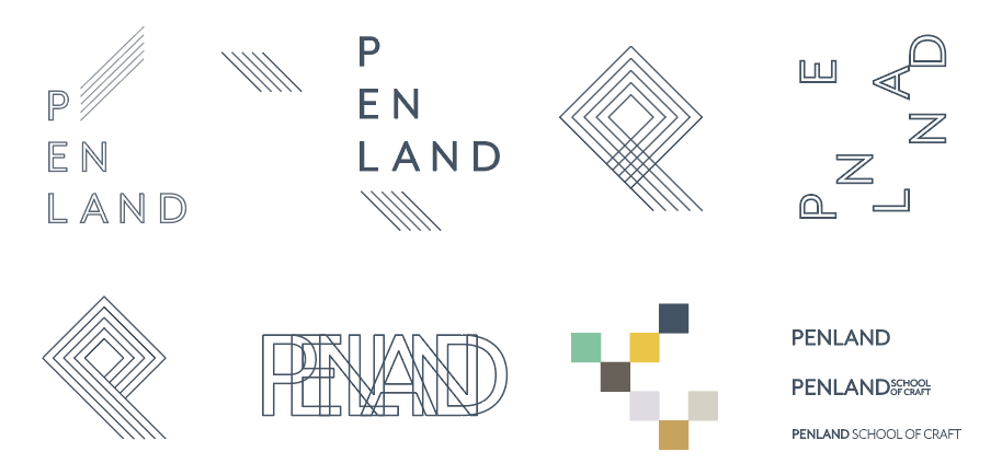 Concepting process for Penland branding